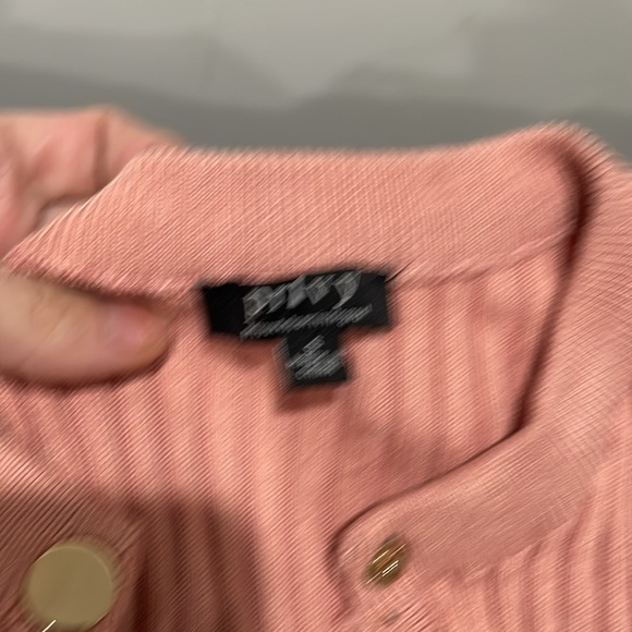 Pink Ribbed Button-Up Dress - Picture 4 of 4